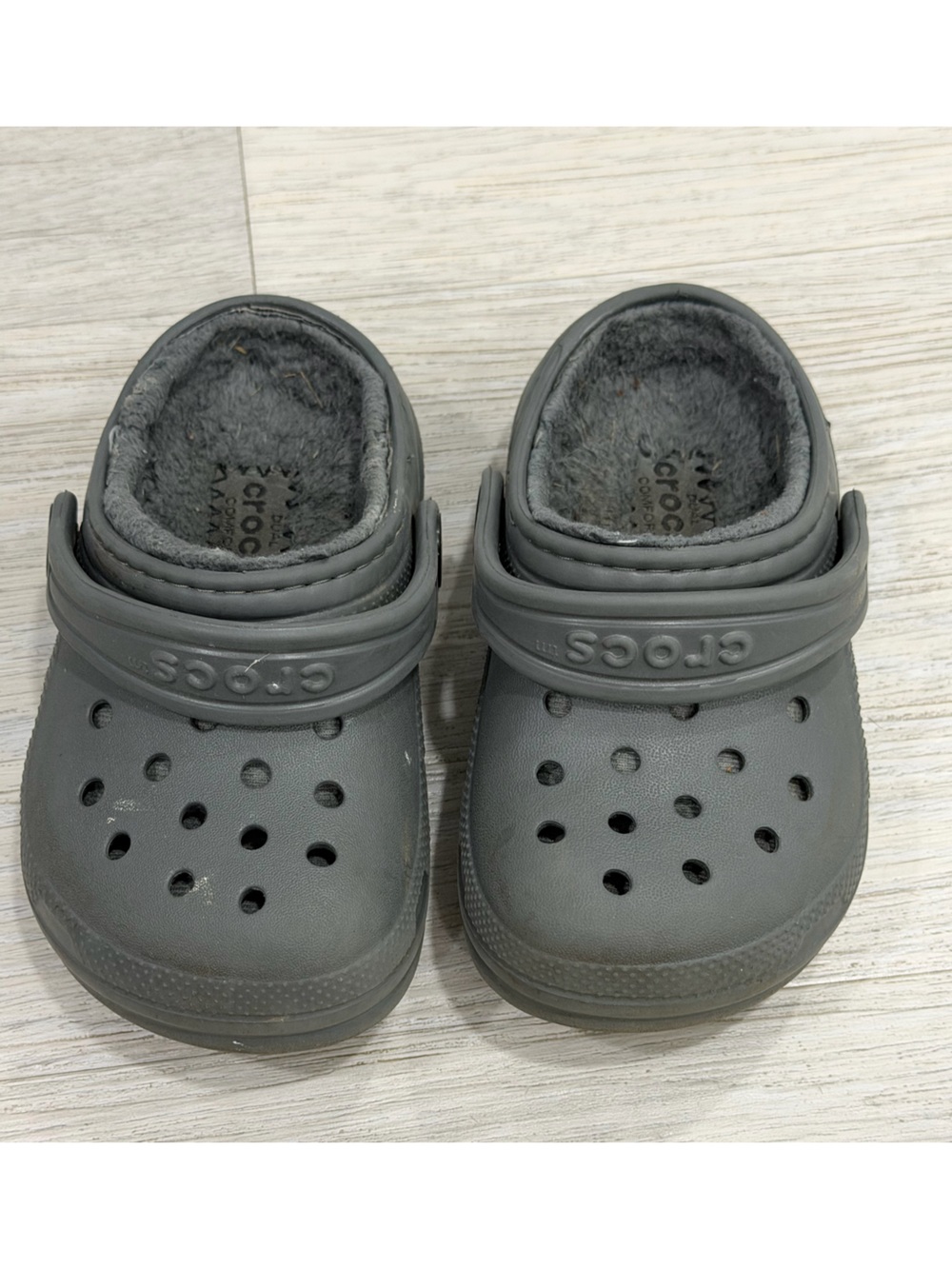 CROCS Kids Classic Clog lined- Gray - Toddler 7